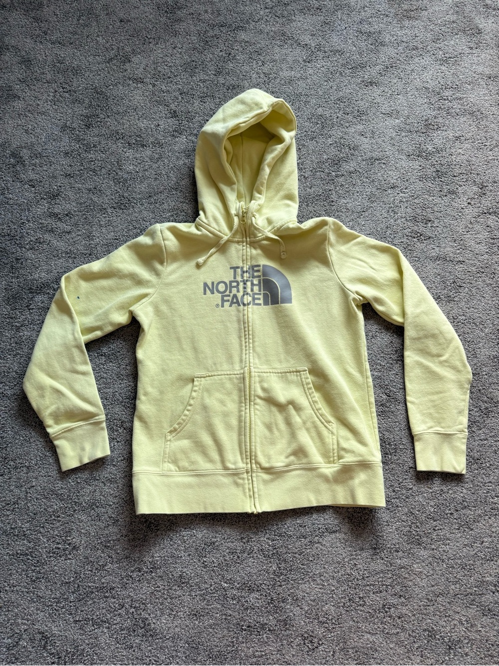 The North Face Women’s Yellow Full Zip Logo Hoodie Size M